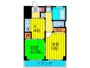 サンリスタ守口の物件間取画像